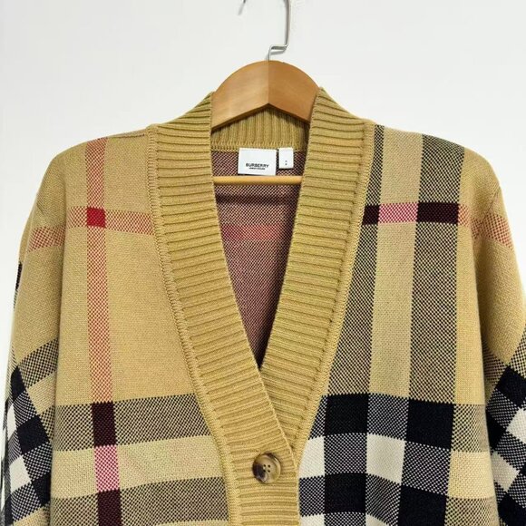 Burberry Vintage Check V-neck cardigan - Picture 5 of 12